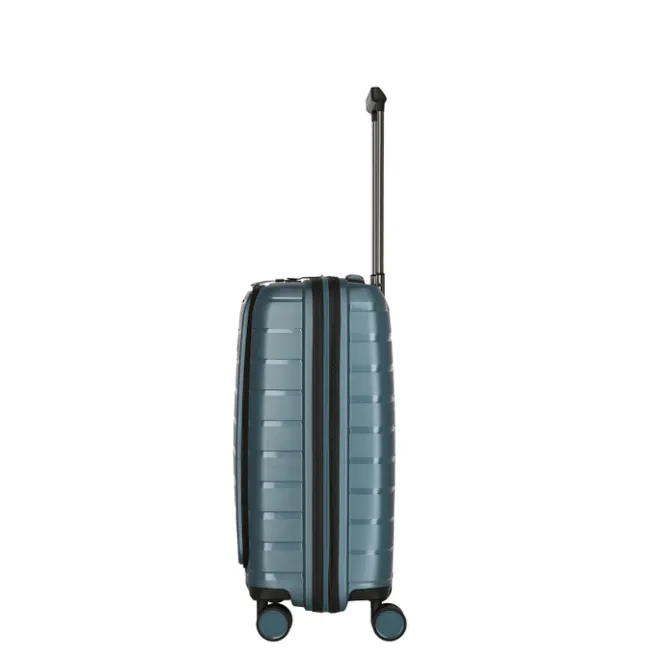 Clearance Travelite Air Base 4 Wiel Trolley S Front-Pocket ice blue