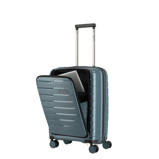 Clearance Travelite Air Base 4 Wiel Trolley S Front-Pocket ice blue