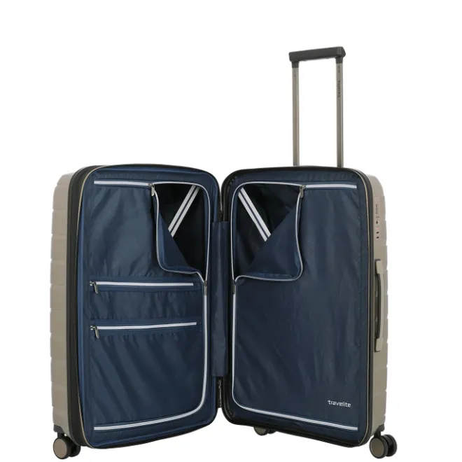 Hot Travelite Air Base 4 Wiel Trolley M Expandable champagne metallic