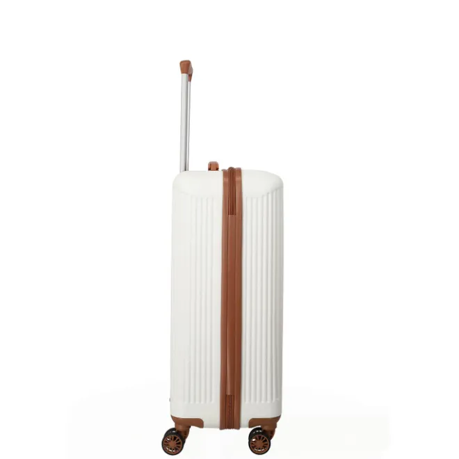 Discount Travelite Bali 4 Wiel Trolley M white/cognac