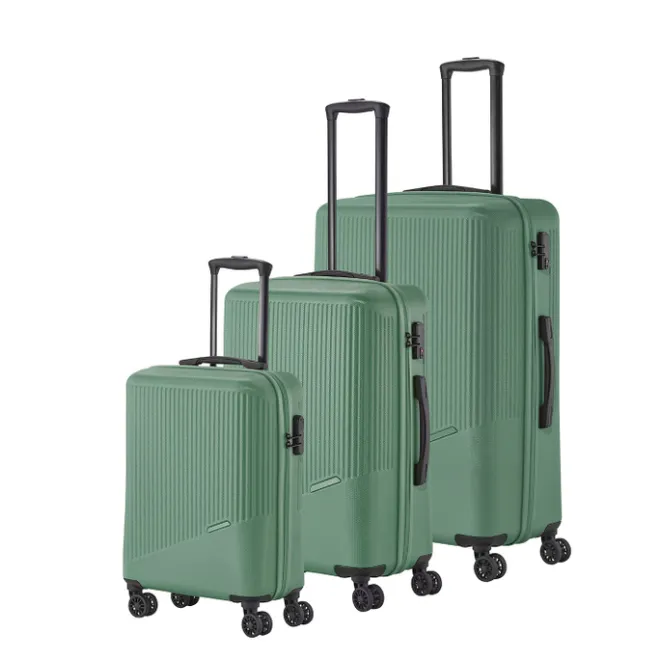 Clearance Travelite Bali 4 Wiel Trolley M green