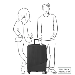 Travelite Bali 4 Wiel Trolley L black