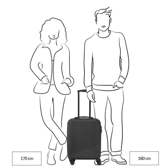 Online Travelite Bali 4 Wiel Trolley S white/cognac