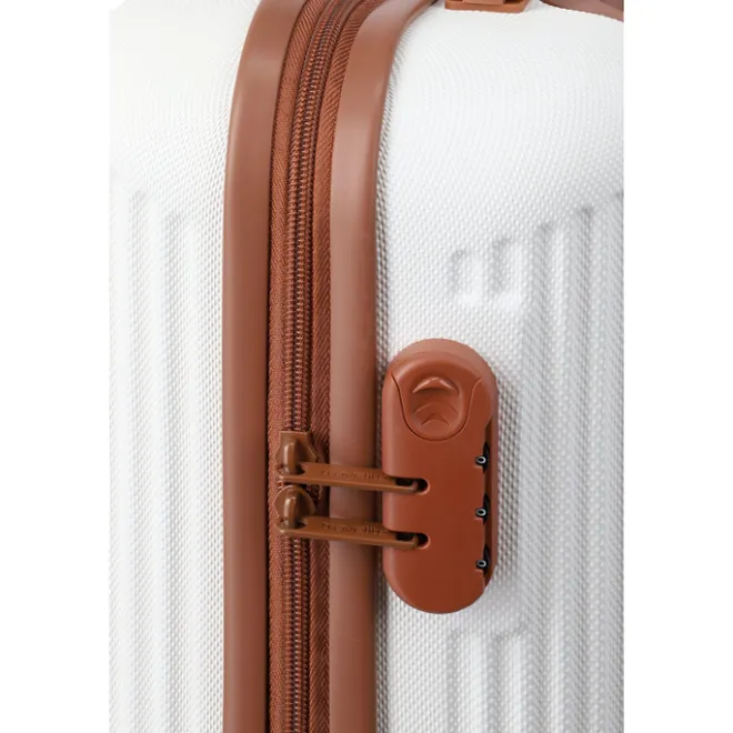 Online Travelite Bali 4 Wiel Trolley S white/cognac