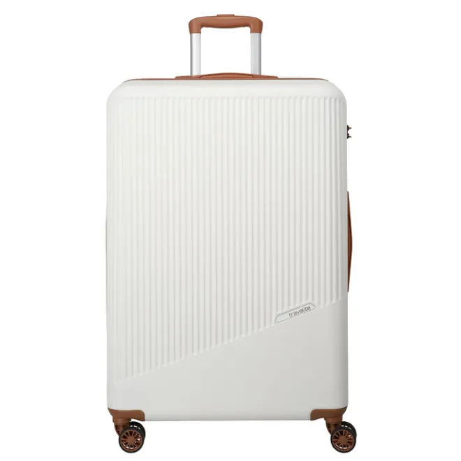 Sale Travelite Bali 4 Wiel Trolley L white/cognac