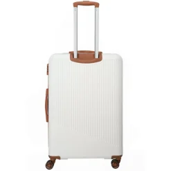 Sale Travelite Bali 4 Wiel Trolley L white/cognac