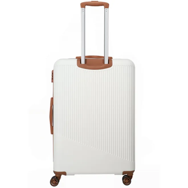 Sale Travelite Bali 4 Wiel Trolley L white/cognac