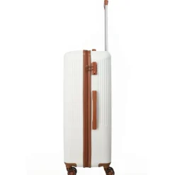 Sale Travelite Bali 4 Wiel Trolley L white/cognac