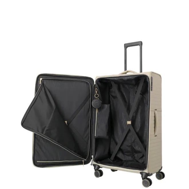 Outlet Travelite Barbara Stepp 4 Wheel Trolley L champagner