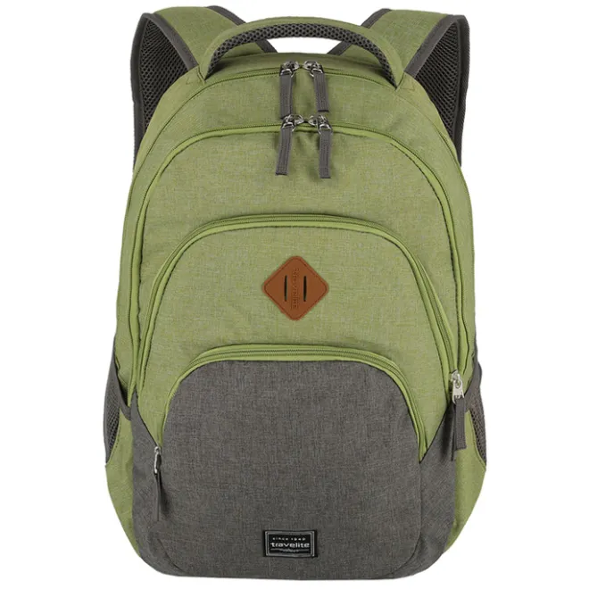 Online Travelite Basics Backpack Melange green/grey