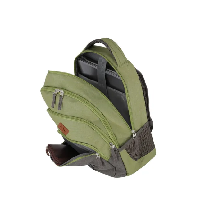 Online Travelite Basics Backpack Melange green/grey