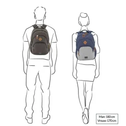 Hot Travelite Basics Backpack Melange navy/grey