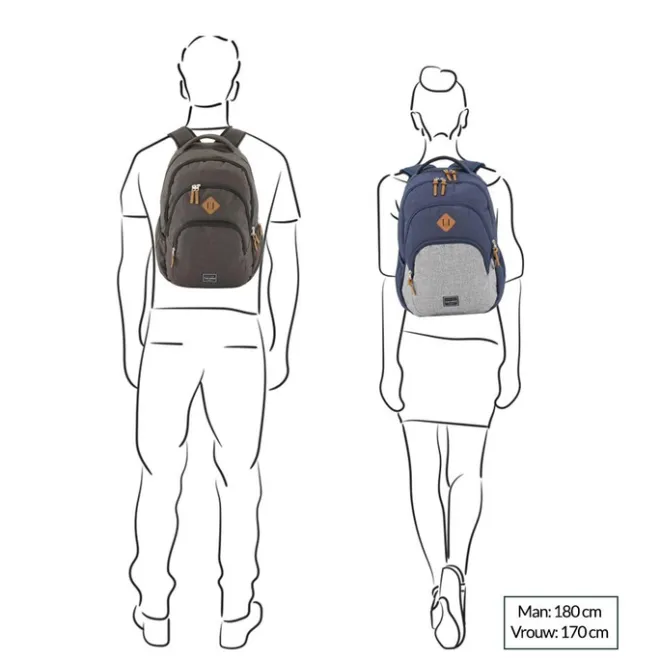 Hot Travelite Basics Backpack Melange brown