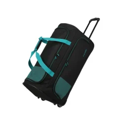 Clearance Travelite Basics Fresh Wheeled Duffle black/petrol