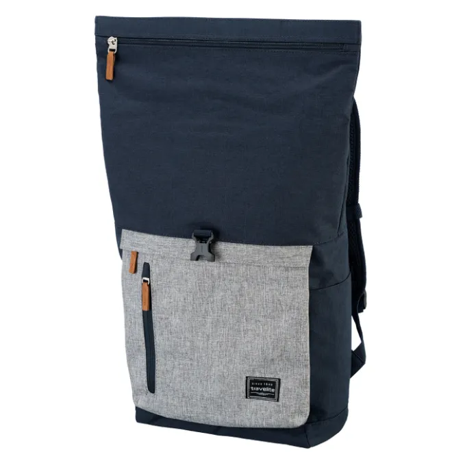 Discount Travelite Basics Rollup Backpack navy/grey