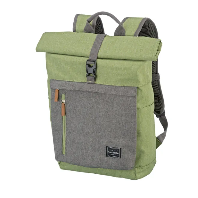 Hot Travelite Basics Rollup Backpack green/grey