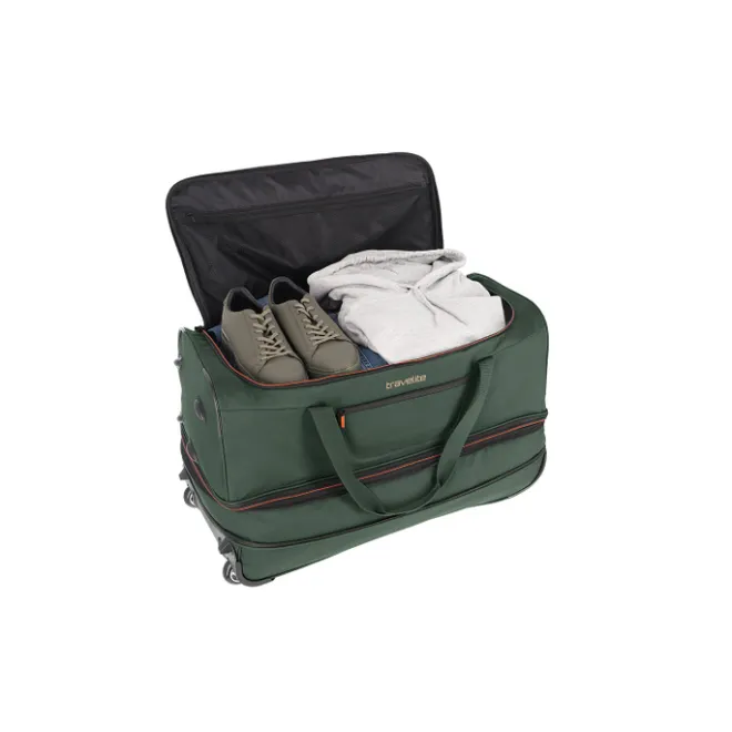 Best Travelite Basics Wheeled Duffle 70 Expandable dark green