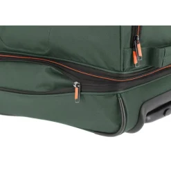 Clearance Travelite Basics Wheeled Duffle 55 Expandable dark green
