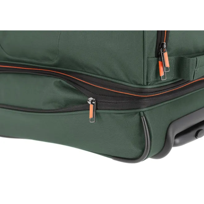 Clearance Travelite Basics Wheeled Duffle 55 Expandable dark green