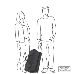 Travelite Basics Wheeled Duffle 55 Expandable grey