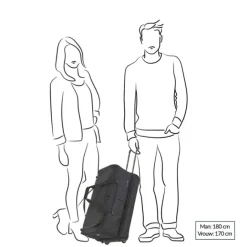 Travelite Basics Wheeled Duffle 55 Expandable grey