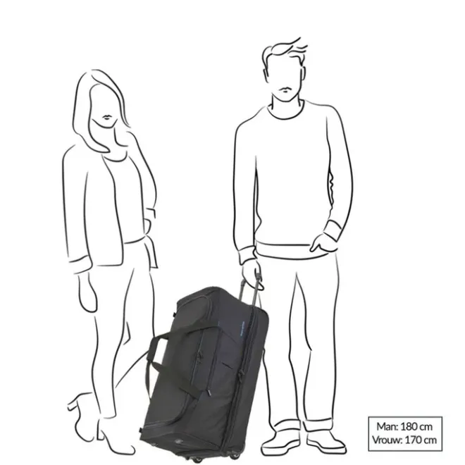 Outlet Travelite Basics Wheeled Duffle. Exp. 78cm black