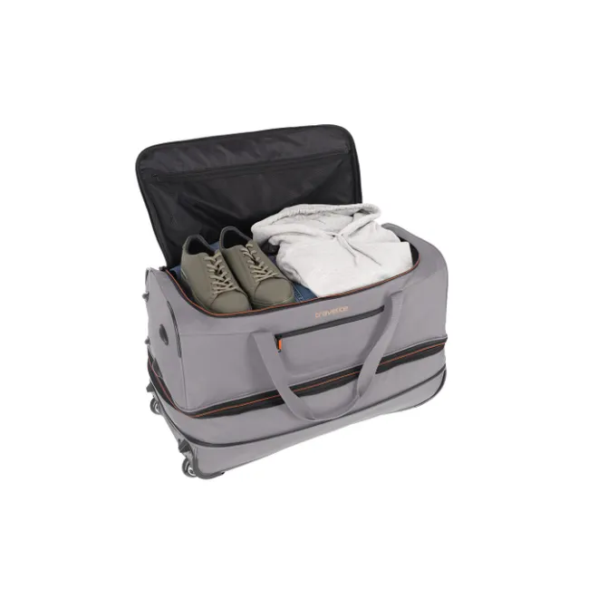 Outlet Travelite Basics Wheeled Duffle 70 Expandable grey