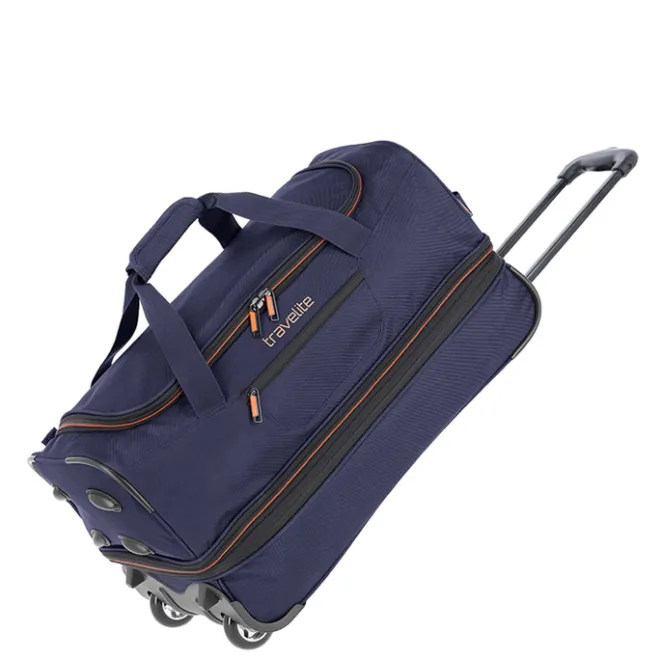 Clearance Travelite Basics Wheeled Duffle 55 Expandable marine