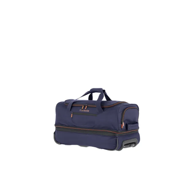 Clearance Travelite Basics Wheeled Duffle 55 Expandable marine