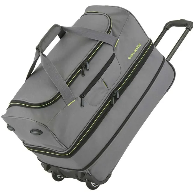 Clearance Travelite Basics Wheeled Duffle 55 Expandable marine