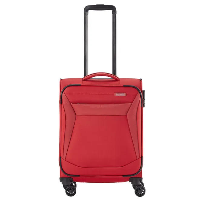 Clearance Travelite Chios 4 Wiel Trolley S red