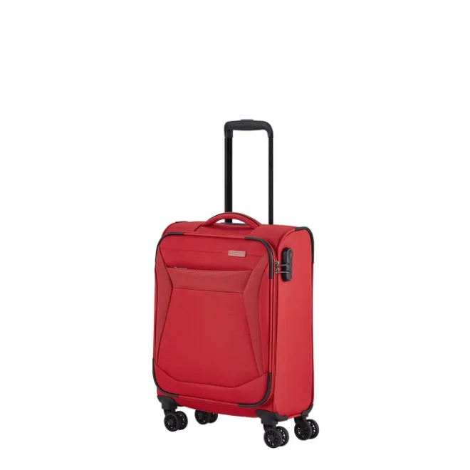 Clearance Travelite Chios 4 Wiel Trolley S red
