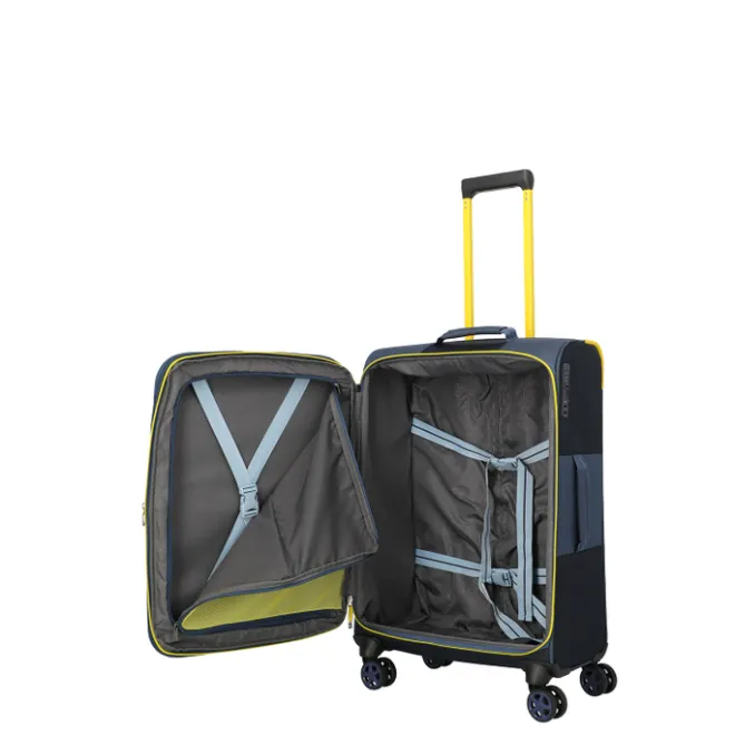 Clearance Travelite Color Craze 4 Wheel Trolley M navy