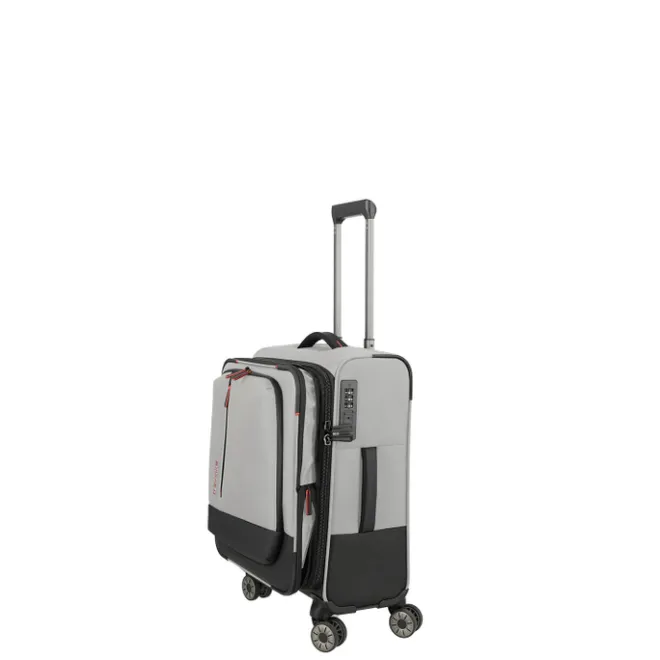 New Travelite Crosslite 4 Wheel Cabin Trolley Expandable white sand