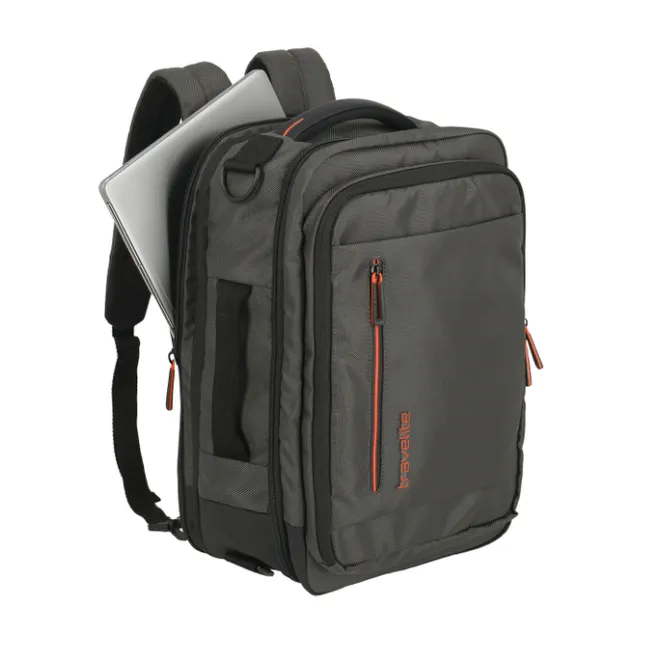 Outlet Travelite Crosslite Boarding Backpack S dark olive