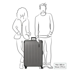 Best Travelite Dynamiic 4 Wheel Trolley XL denim
