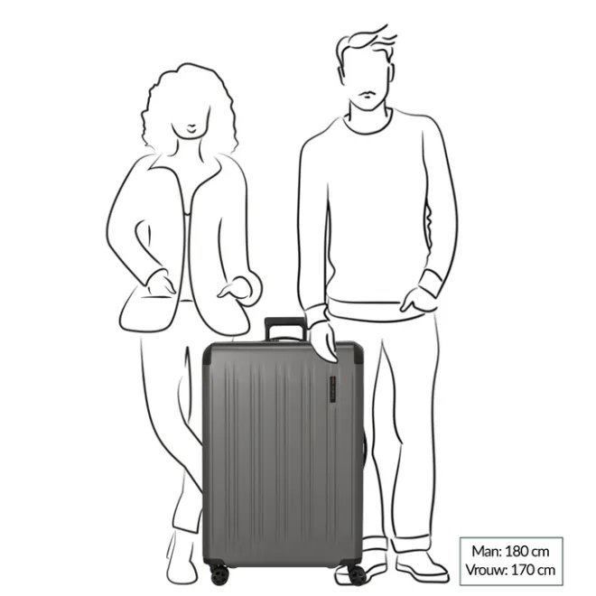 Best Travelite Dynamiic 4 Wheel Trolley XL denim