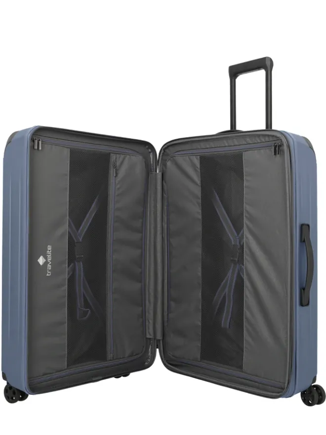 Best Travelite Dynamiic 4 Wheel Trolley XL denim