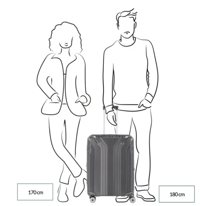 Online Travelite Elvaa 4 Wiel Trolley M Expandable black