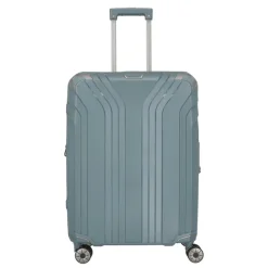 Outlet Travelite Elvaa 4 Wiel Trolley M Expandable bluegrey