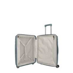 Outlet Travelite Elvaa 4 Wiel Trolley M Expandable bluegrey