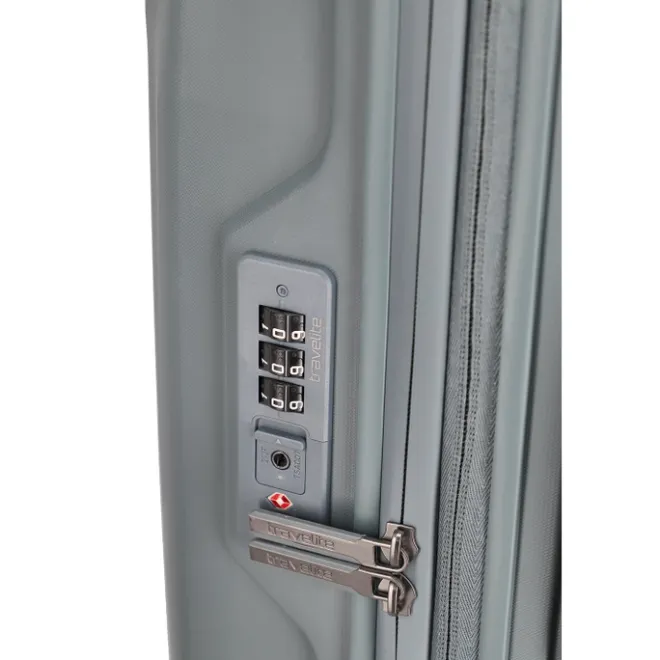 Outlet Travelite Elvaa 4 Wiel Trolley L bluegrey