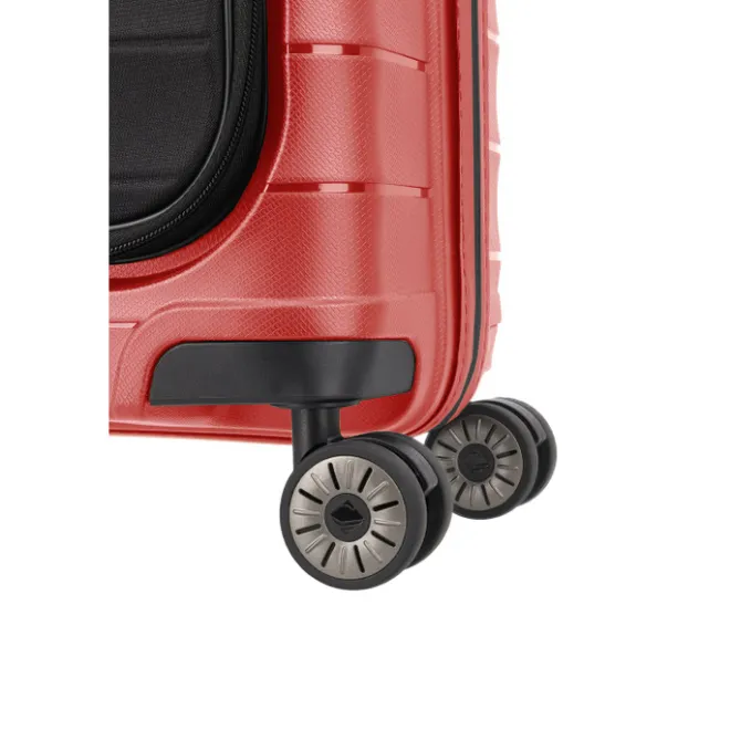 Clearance Travelite Mooby 4w Trolley S Frontpocket red