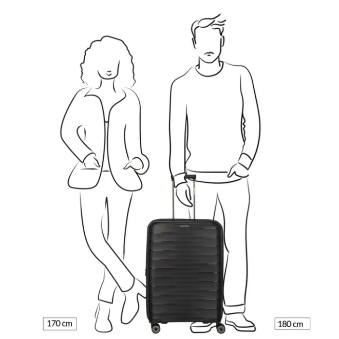 Online Travelite Mooby 4w Trolley M black