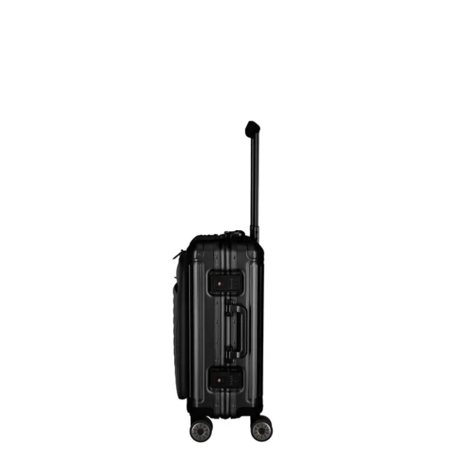 Online Travelite Next 2.0 Aluminium 4 Wiel Trolley S with Frontpocket black matt