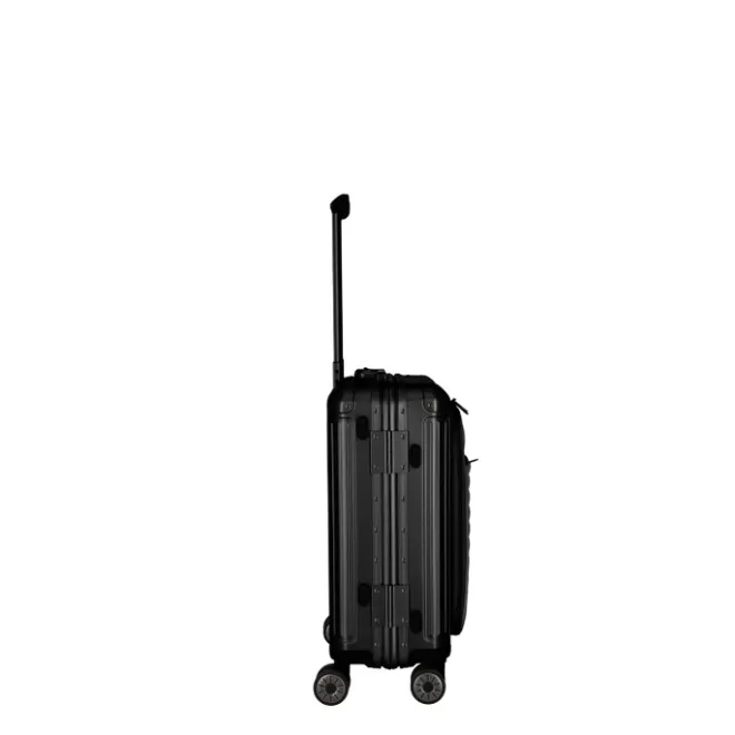Online Travelite Next 2.0 Aluminium 4 Wiel Trolley S with Frontpocket black matt