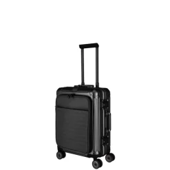 Online Travelite Next 2.0 Aluminium 4 Wiel Trolley S with Frontpocket black matt