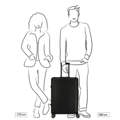 New Travelite Next 2.0 Aluminium 4w Trolley M silver