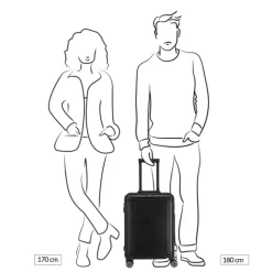 Outlet Travelite Next 2.0 Aluminium 4w Trolley S black matt
