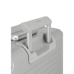 Outlet Travelite Next 2.0 Aluminium 4 Wiel Trolley S with Frontpocket silver
